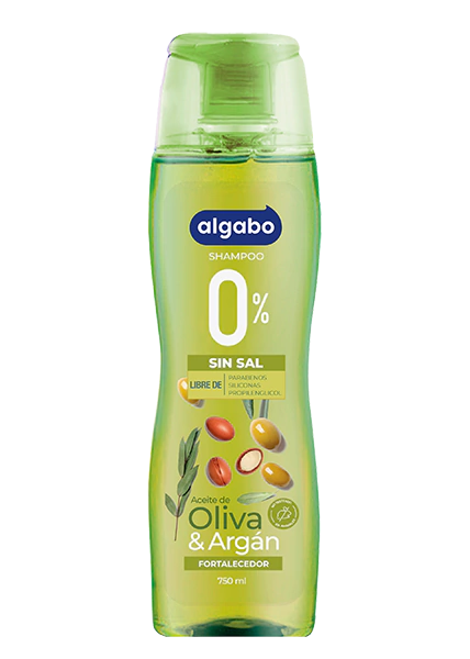 Shampoo Sin Sal Oliva y Argán 750ml Algabo