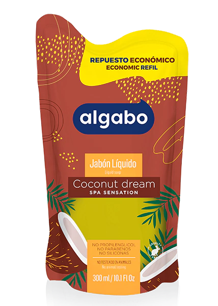 Caja x12 Repuesto Jabón Líquido Coconut Dream 300ml