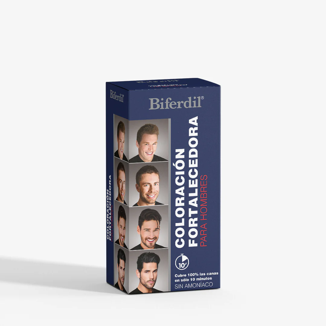 Coloración Fortalecedora Masculina Color Castaño Oscuro KIT