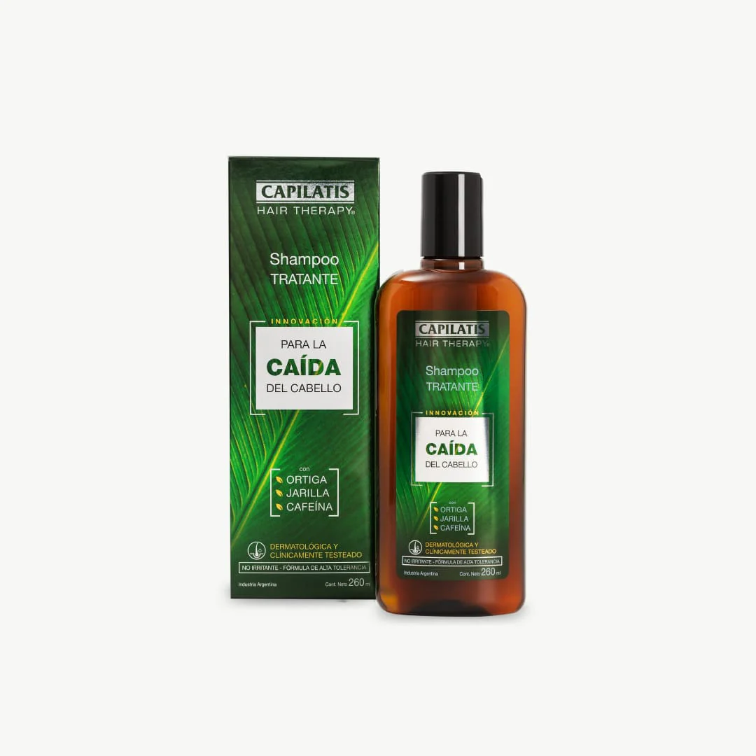 Shampoo Tratante Anti Caída con Ortiga, Jarilla y Cafeína