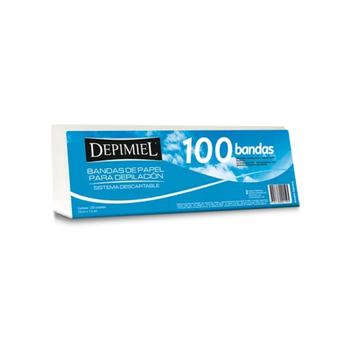 Bandas de papel para retirar cera x10