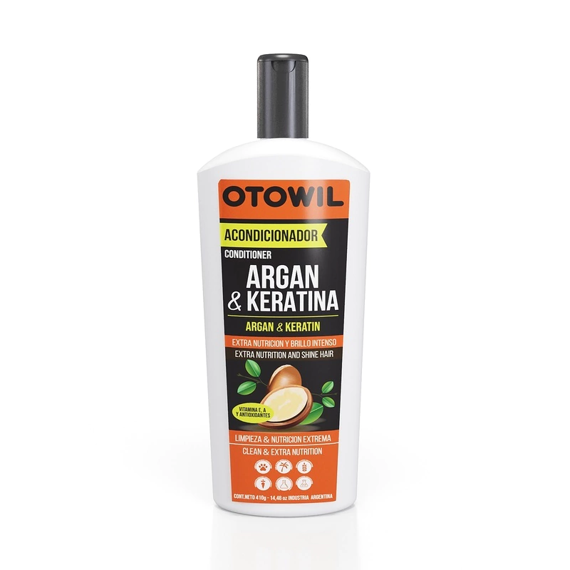 Crema Capilar de Argán & Keratina Acondicionador |410ml