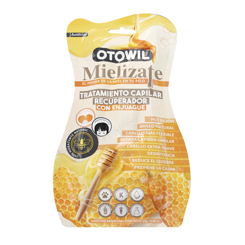 Mielizate - Tratamiento Capilar Recuperador con enjuague El Poder de la Miel | Sachet x 25grs.