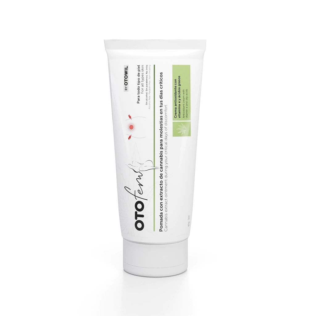 OTOFem - Pomada con Extracto de Canabis (CBD) para dolores menstruales | Pomo x 60 grs