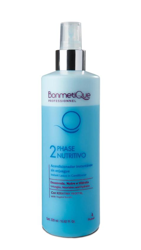 2 Phase Nutritivo Keratina Vegetal 320 ml Bonmetique Professionnel