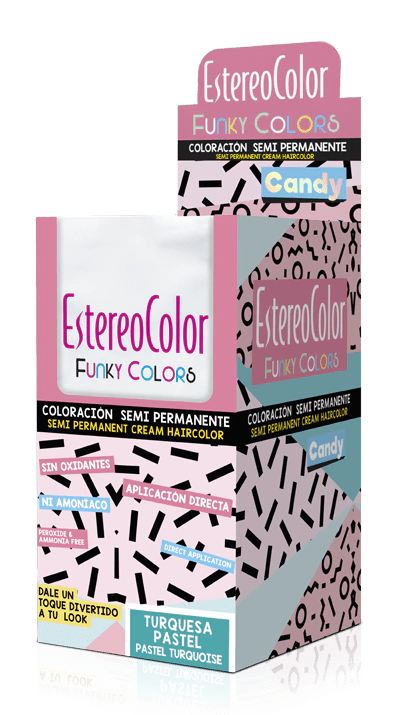Funky Colors Candy Coloración Semipermanente x12 Unidades